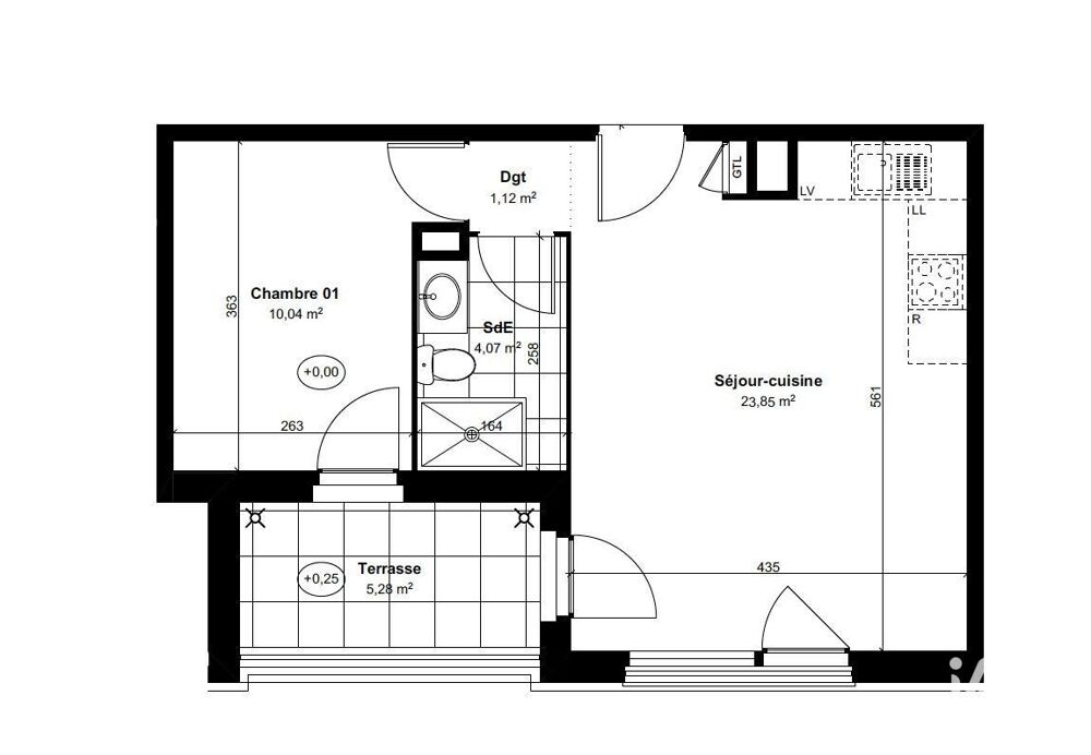 Vente Appartement 2 pièces