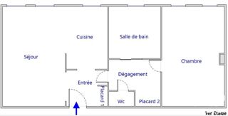  Appartement à vendre 2 pièces 61 m²