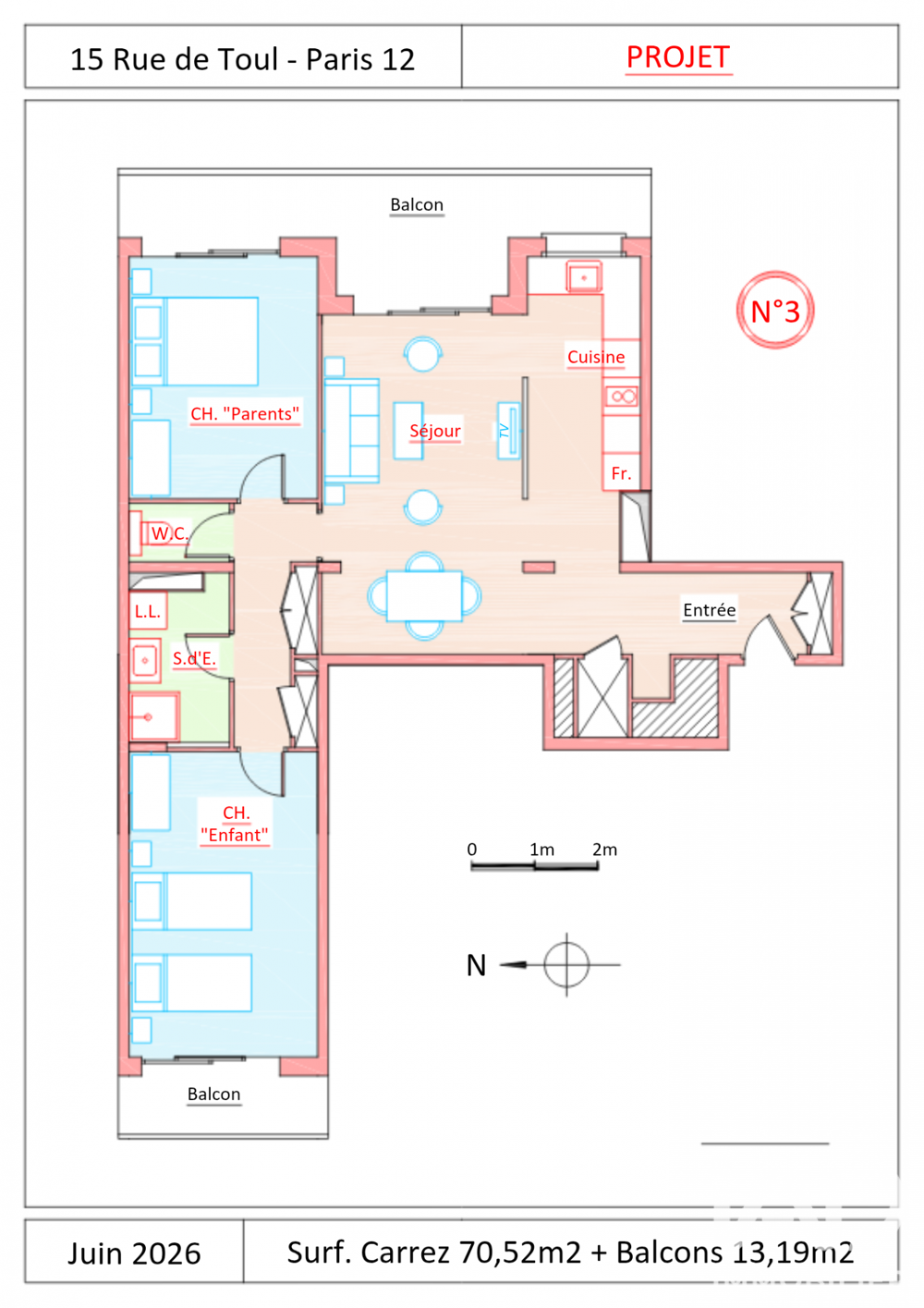 à vendre  Appartement Paris 12