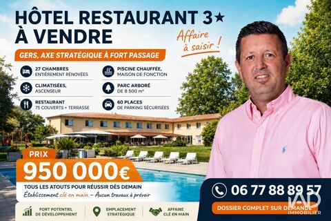 Vente H&ocirc;tel-restaurant 1 600 m&sup2; 950000 32500 Fleurance