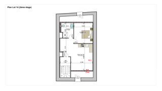  Appartement à vendre 2 pièces 39 m²