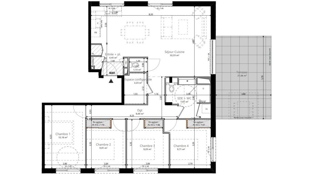 Vente Appartement 5 pièces