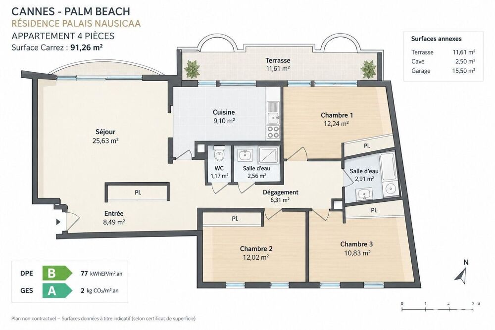à vendre  Appartement Cannes (06400)