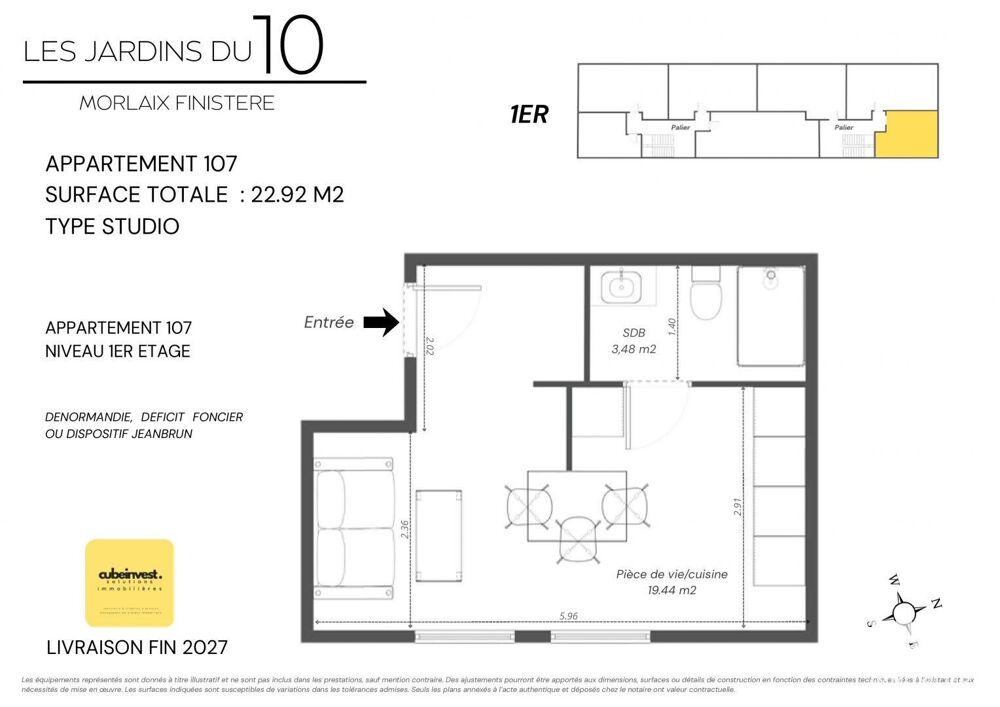 Vente Appartement 1 pièce