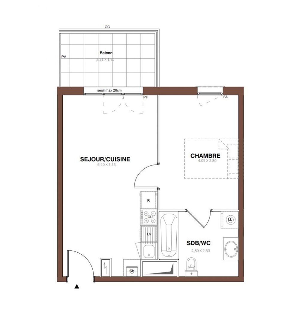 Vente Appartement Vente Appartement 2 pièces Pontivy