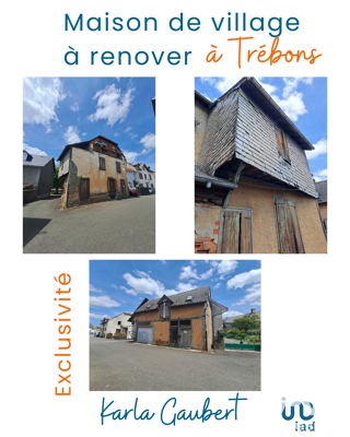 Vente Maison Vente Maison de village 5 pièces Trébons