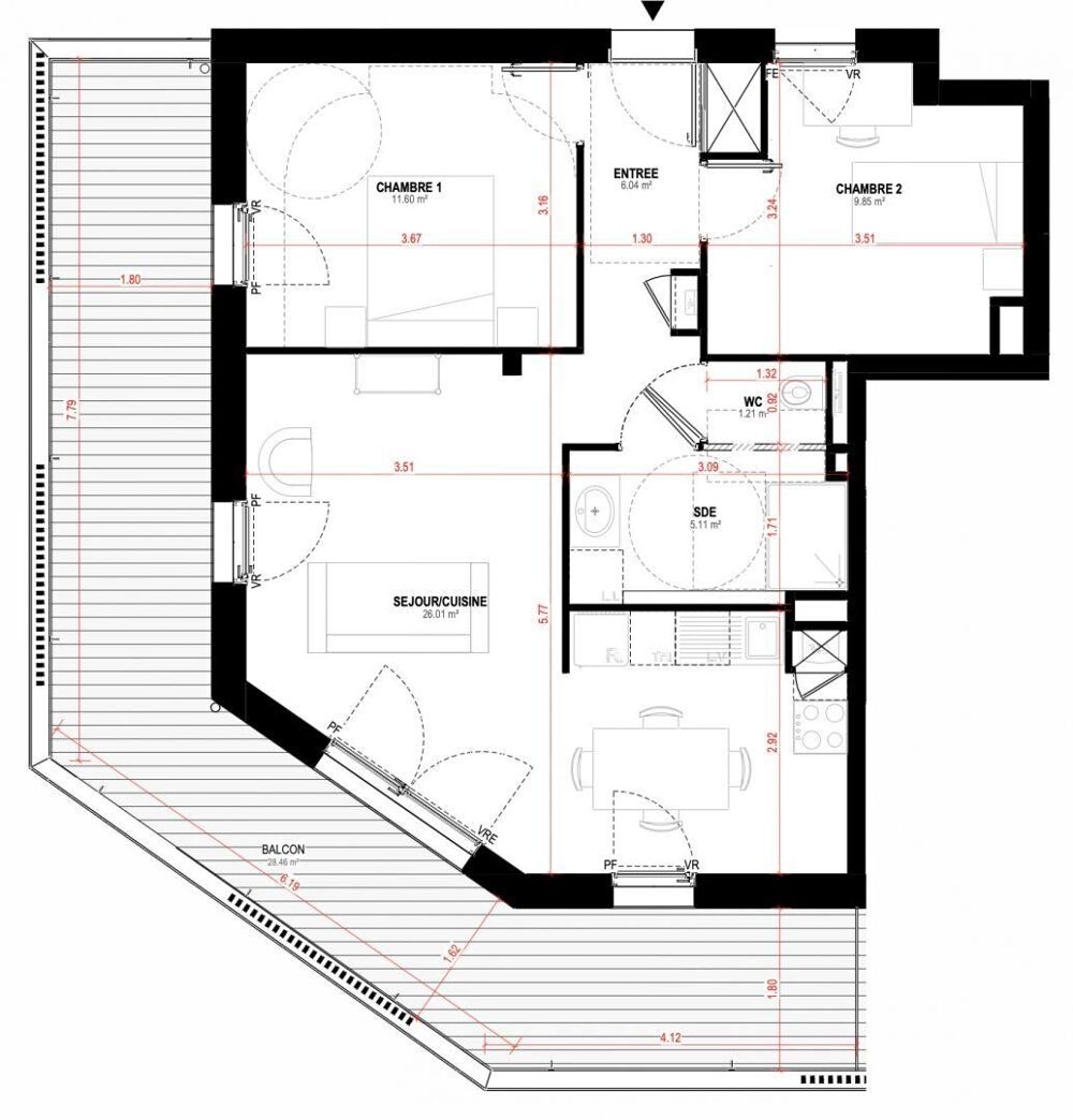 Vente Appartement Vente Appartement 3 pièces Saint-nazaire