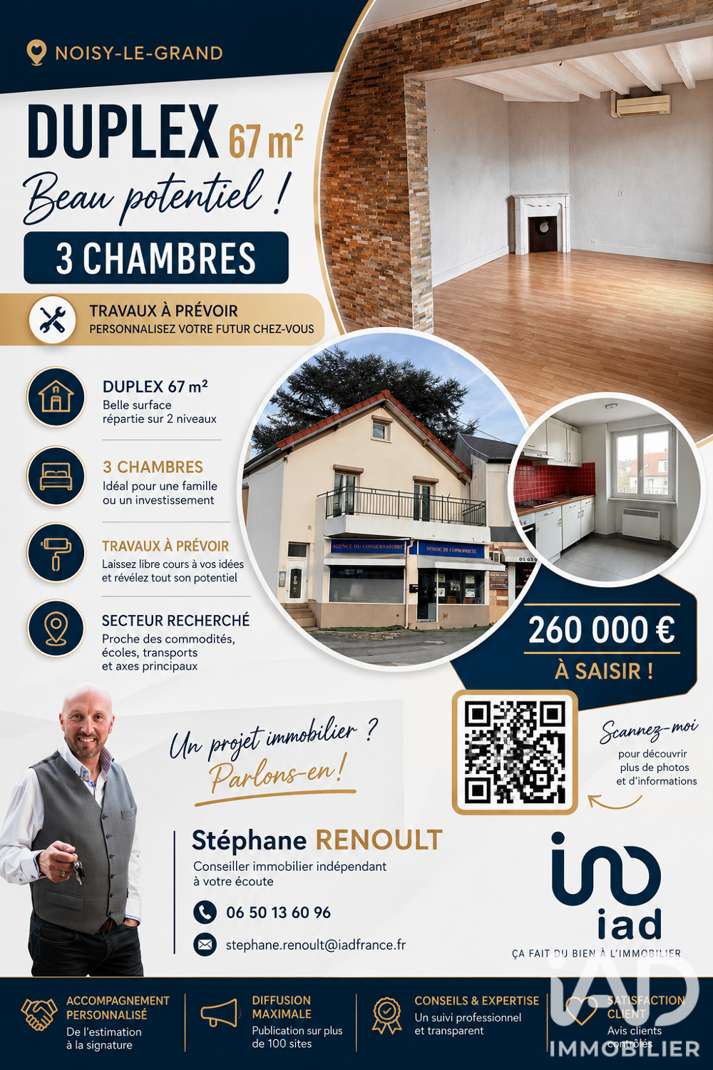 Appartement 4 pièces 66 m² · à Noisy-le-Grand · 66 m² · 260 000 €