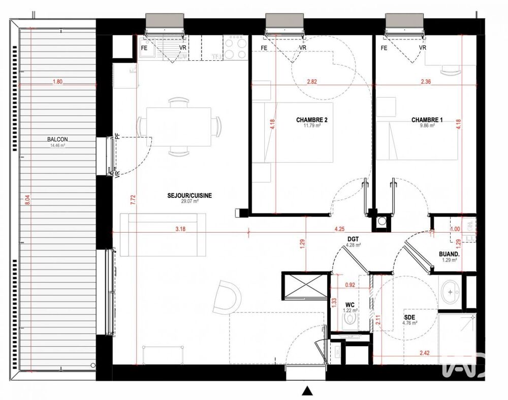 Vente Appartement Vente Appartement 3 pièces Saint-nazaire