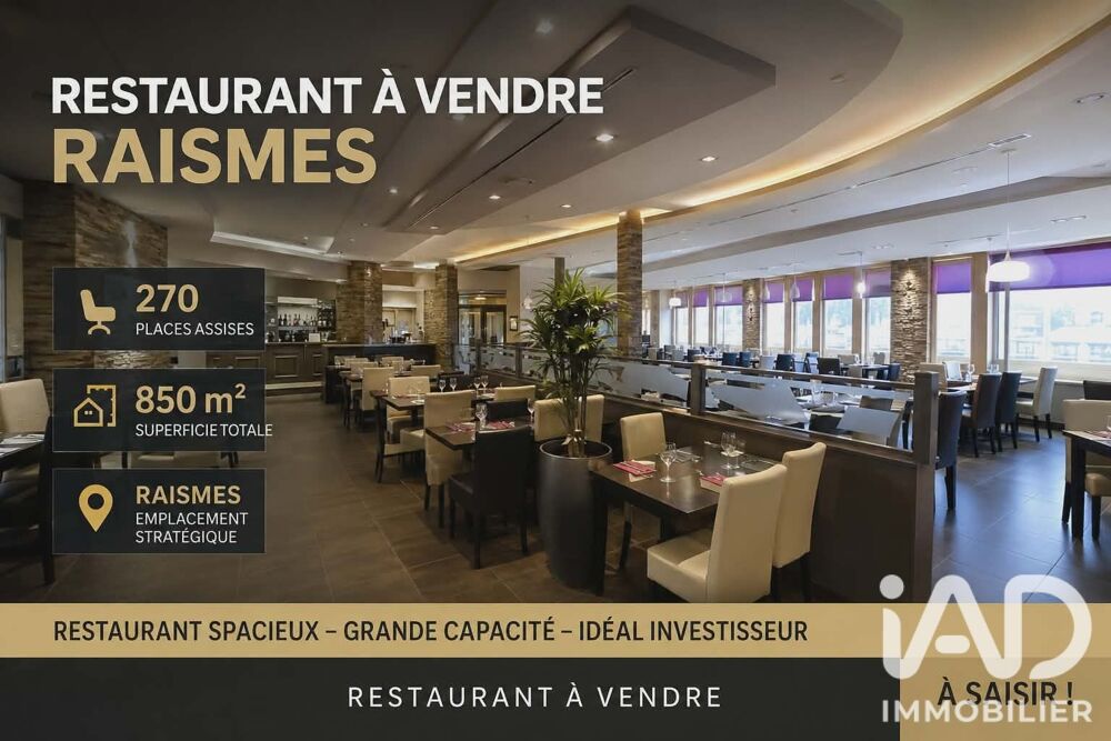   Vente Restaurant 850 m&sup2; 