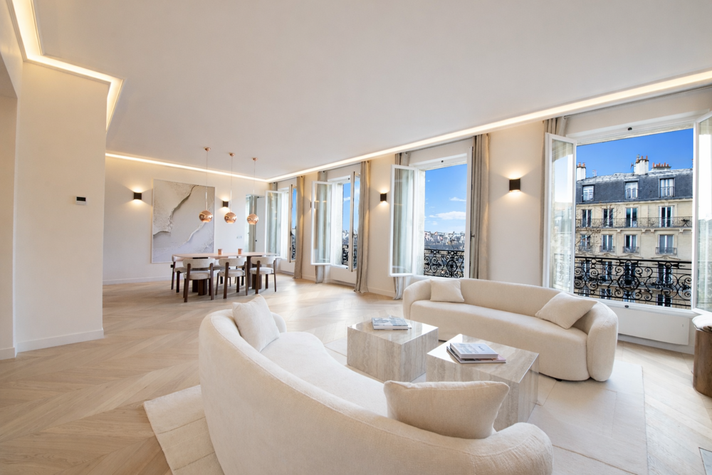 Vente Appartement Avenue Bosquet - 121 m² - Vue Tour Eiffel - Rénové architecte Paris 7