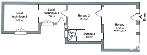   Vente Boutique/Local commercial 60 m&sup2; 