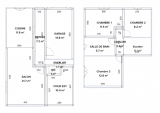  Maison à vendre 4 pièces 80 m²