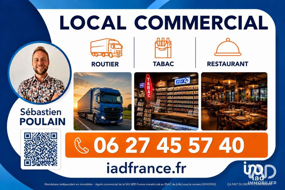   Vente Bar-brasserie 120 m&sup2; 
