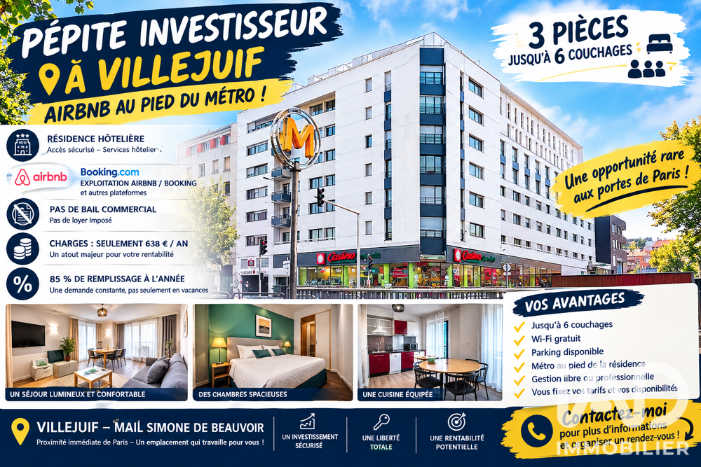 Vente Appartement Vente Appartement 3 pièces Villejuif