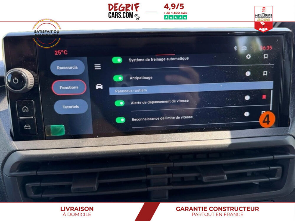 Scudo XL NOUVEAU MOTEUR 2.2 BlueHDi 180 EAT8 CABINE APPROFONDIE 5 2026 occasion 35830 Betton
