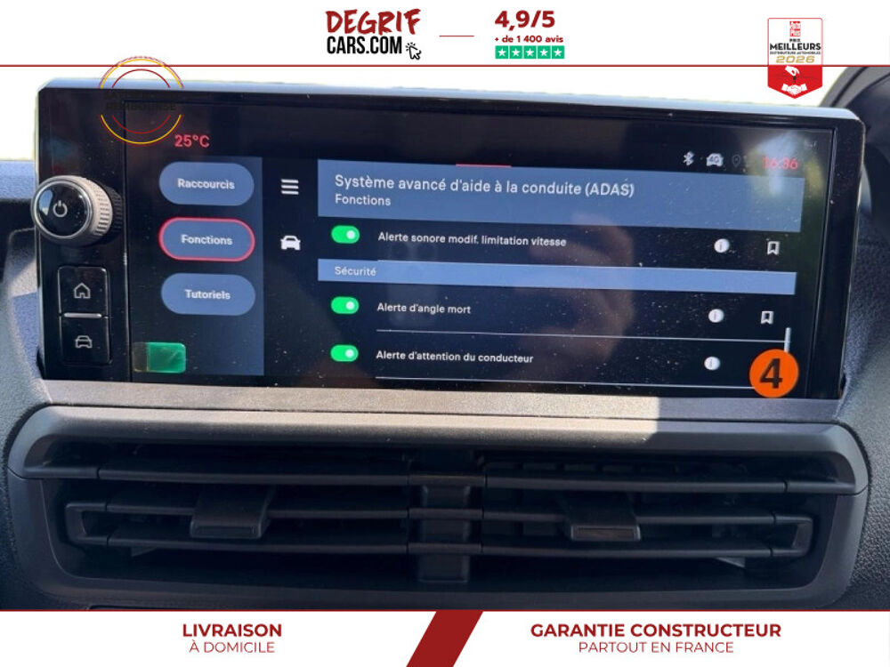 Scudo XL NOUVEAU MOTEUR 2.2 BlueHDi 180 EAT8 CABINE APPROFONDIE 5 2026 occasion 35830 Betton