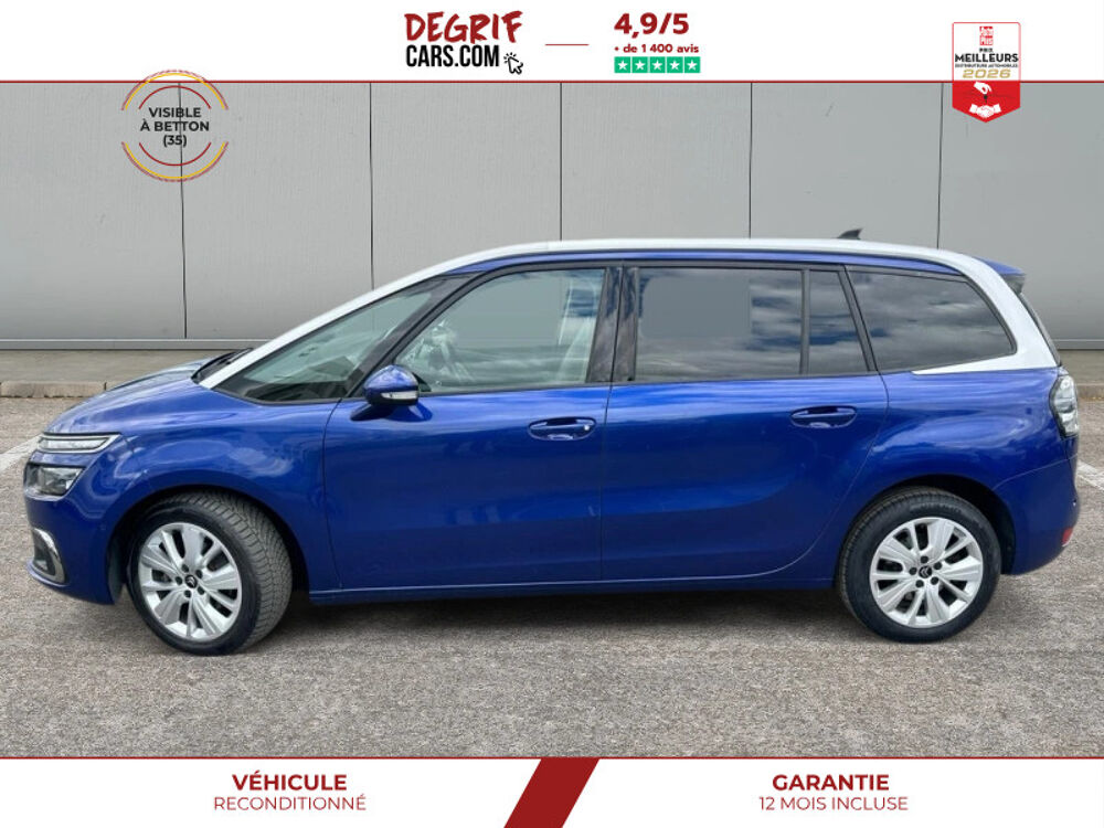 C4 Spacetourer Grand 1.6 BlueHDi 120 EAT6 Shine 7 Places + GARANTIE 12 MOIS 2018 occasion 35830 Betton
