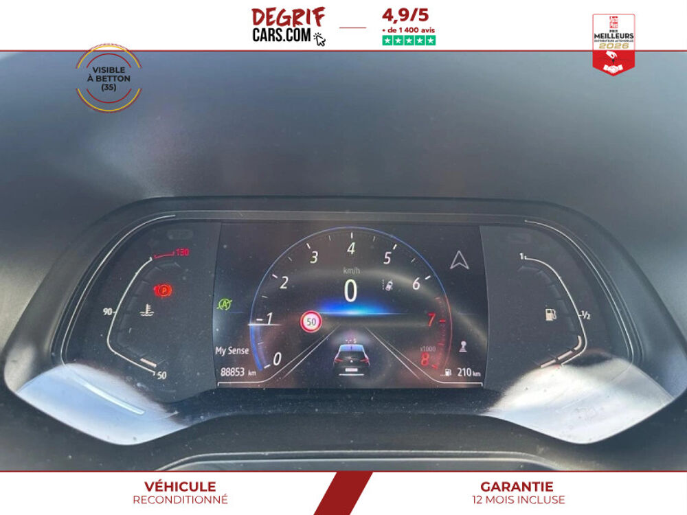 Clio V 1.0 Tce 100 Intens Edition One + GARANTIE 12 MOIS 2020 occasion 35830 Betton