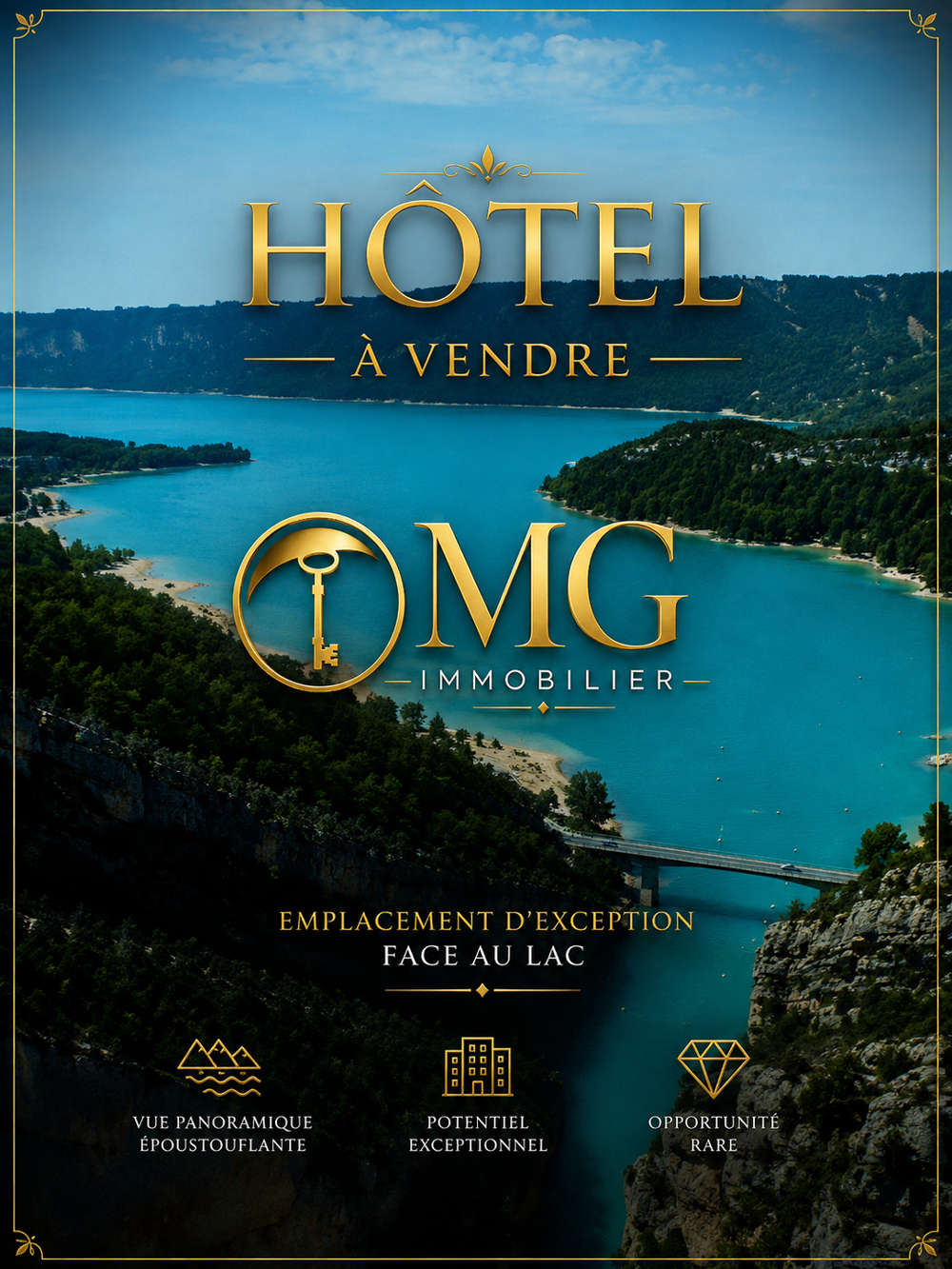   HÖTEL DE CHARME AVEC VUE PANORAMIQUE SUR LE LAC SAINTE -CROIX 
