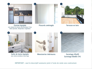  Appartement  vendre 2 pices 43 m