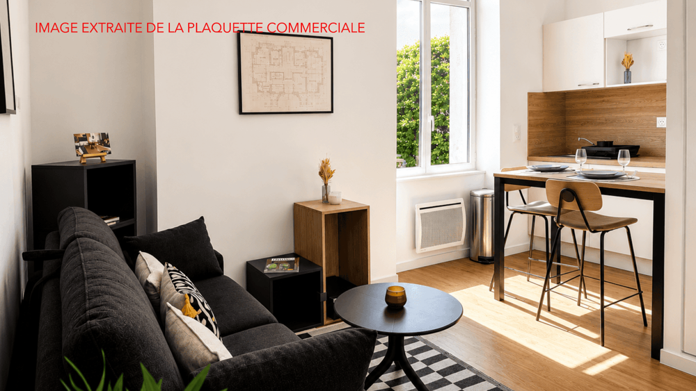 vente Appartement - 1 pièce(s) - 19 m² Nantes (44000)