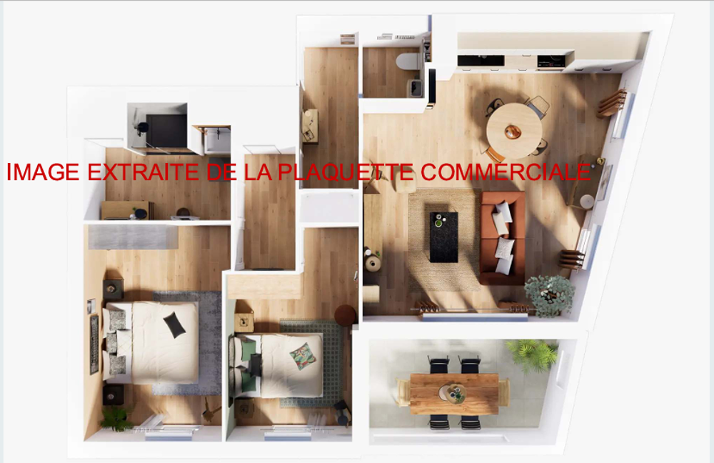 vente Appartement - 3 pièce(s) - 62 m² Dreux (28100)