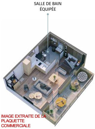  Appartement à vendre 3 pièces 59 m²