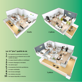  Appartement � vendre 2 pi�ces 47 m�