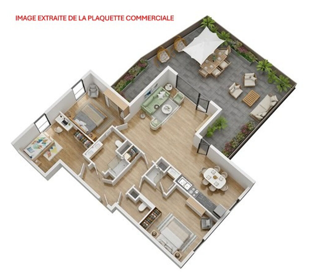 vente Appartement - 2 pièce(s) - 47 m² Strasbourg (67100)