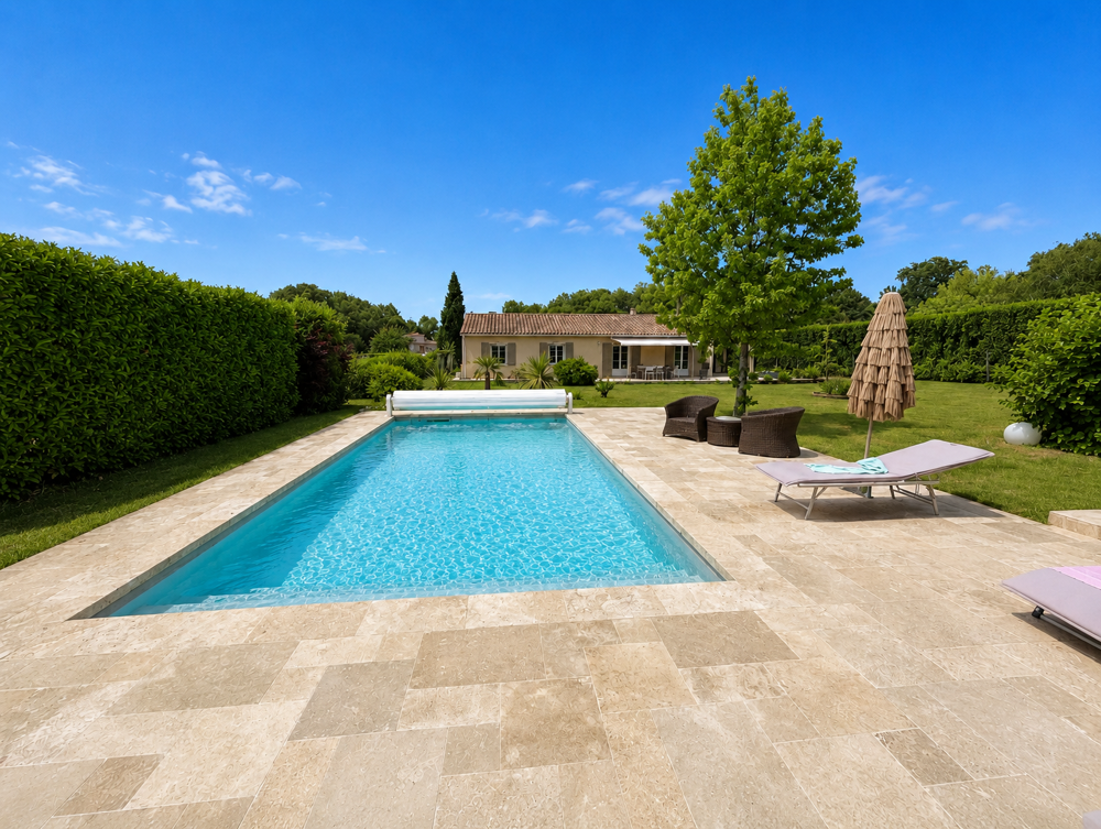 MAISON DES ANNEES 2000 RENOVE AVEC BEL EXTERIEUR, PISCINE ET POOLHOUSE.