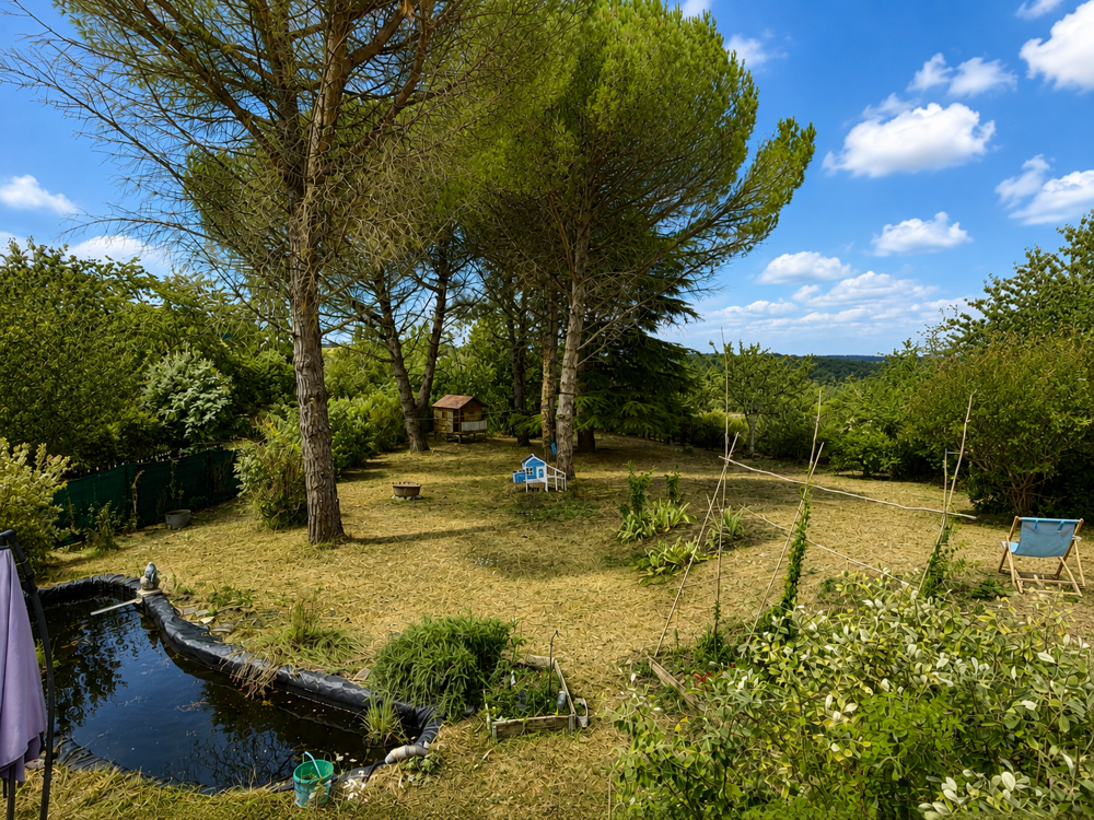 MAISON ANCIENNE RENOVEE AVEC BEAU JARDIN