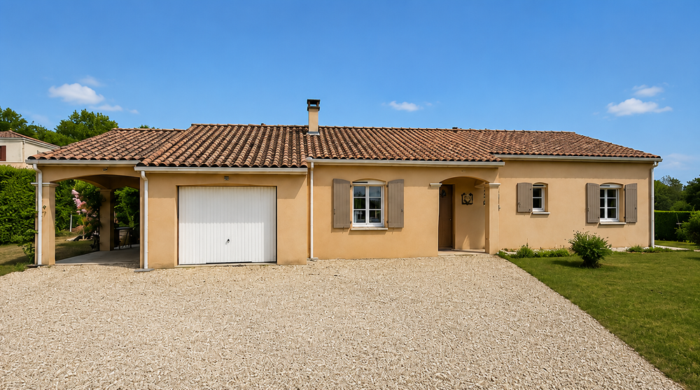 MAISON DES ANNEES 2000 RENOVE AVEC BEL EXTERIEUR, PISCINE ET POOLHOUSE.