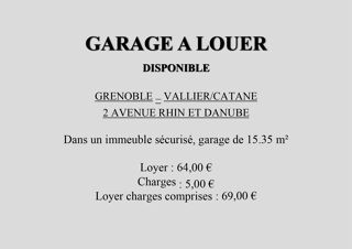  Parking / Garage  louer  Grenoble