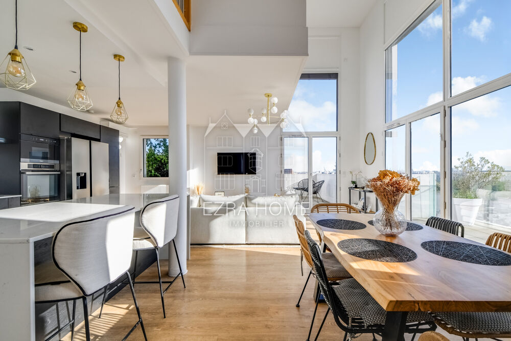Vente Appartement ASNIÈRES-SUR-SEINE - DUPLEX 5 PIÈCES -  4 CHAMBRES -  TERRASSE -  VUE EXCEPTIONNELLE - COUP DE CŒUR Asnieres sur seine