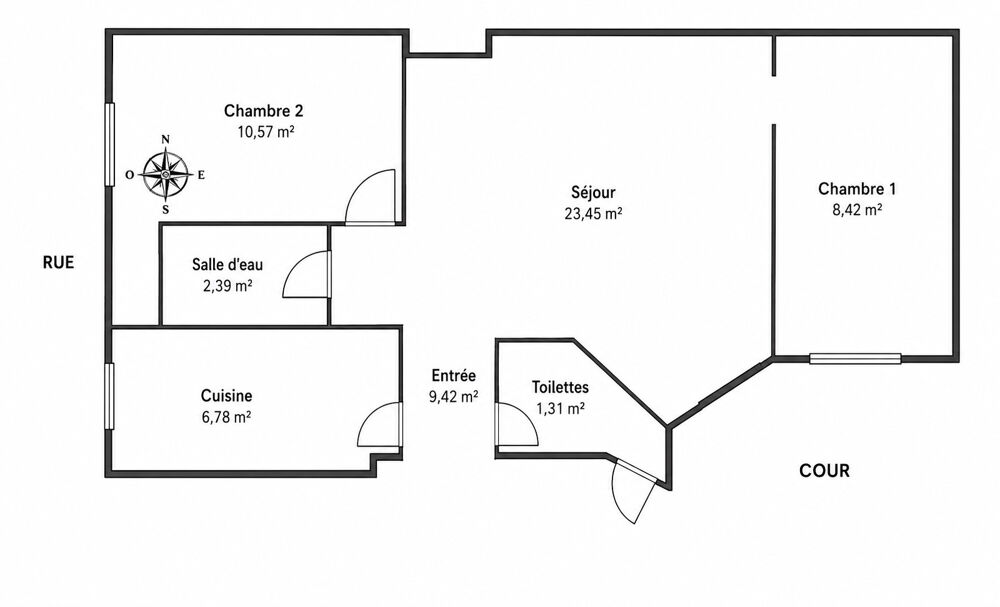 Vente Appartement PARIS 75014 - PETIT MONTROUGE / ALÉSIA - 3 PIÈCES - 2 CHAMBRES Paris 14