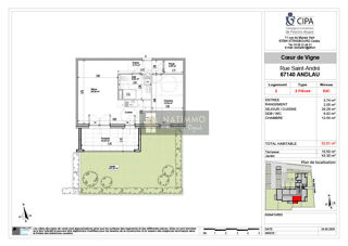  Appartement à vendre 2 pièces 52 m²