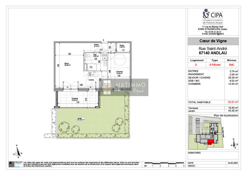 Programme immobilier Neuf Andlau