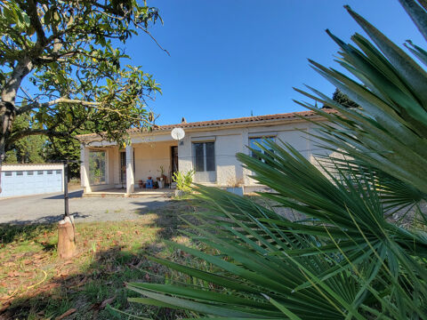   Pavillon de plain pied 4 chambres, garage et terrain de 1350 m2 Maison - 5 pice(s) - 100 m