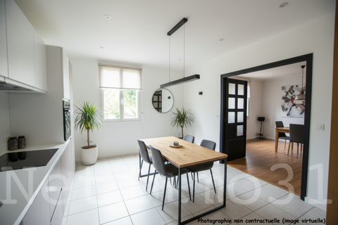   Maison avec abri voiture et jardin Maison - 7 pi�ce(s) - 210 m�