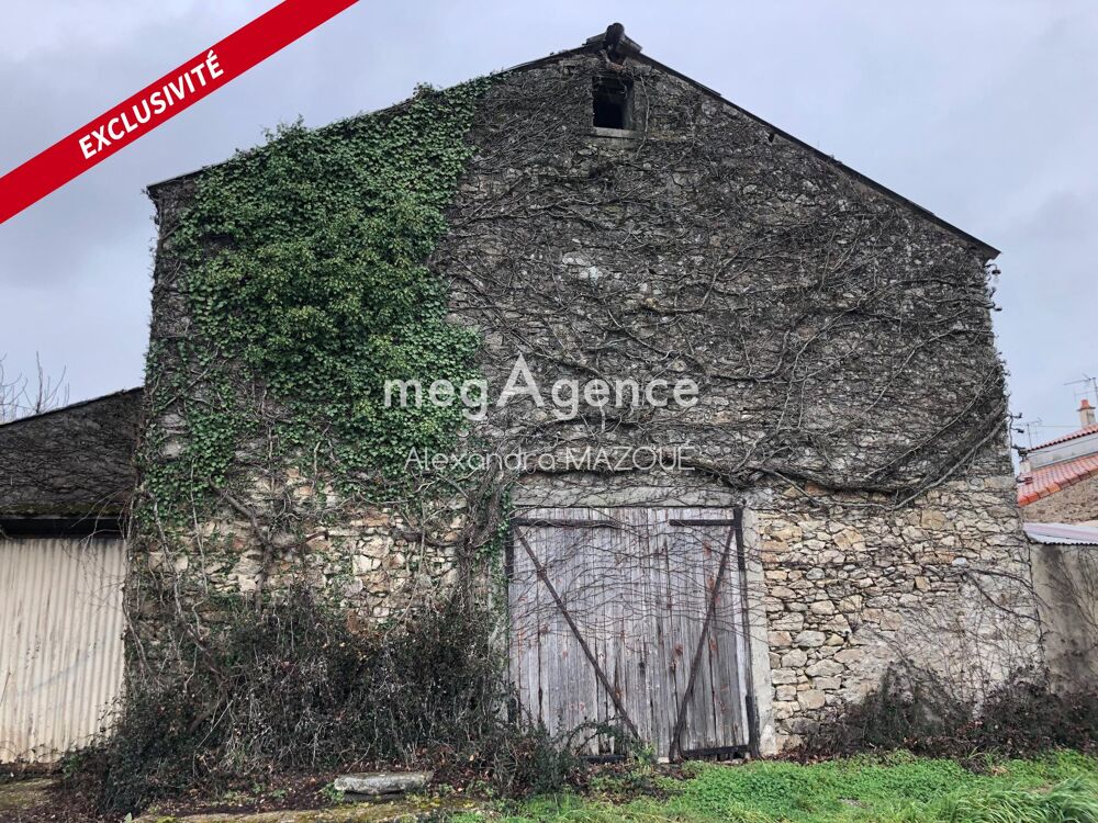 Vente Maison Grange en pierres  rhabiliter sur un terrain de 1024 m2 Aizenay