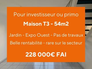  Maison  vendre 3 pices 54 m