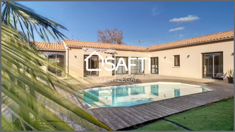 MAISON PLAIN PIED 4 CHAMBRES + PISCINE + GRAND GARAGE 445000 Bessines (79000)