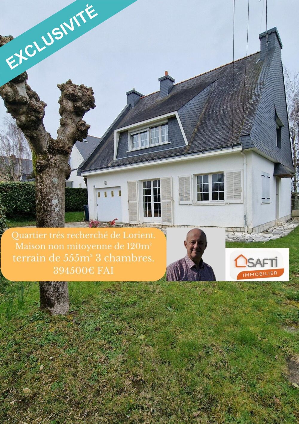 Vente Maison Non mitoyenne quartier trs recherch, fort potentiel. Lorient