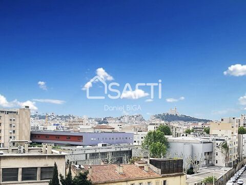 appartement traversant, terrasse 14 m2 339000 Marseille 5