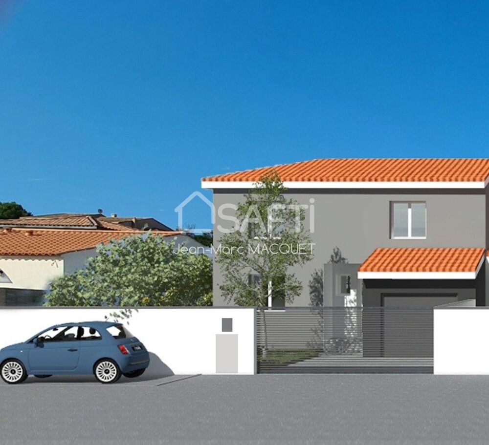 Vente Maison maison R+1 de 94 m Habitable    3 chambres  avec garage sur un terrain de 250 m en cours de construction Montagnac