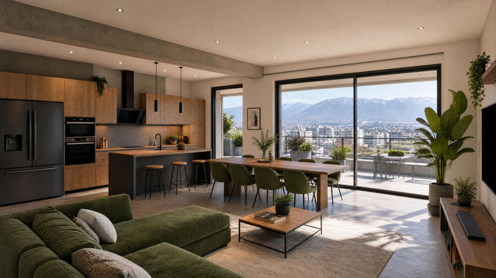 Appartement T5 avec terrasse à Saint-Martin-d'Hères