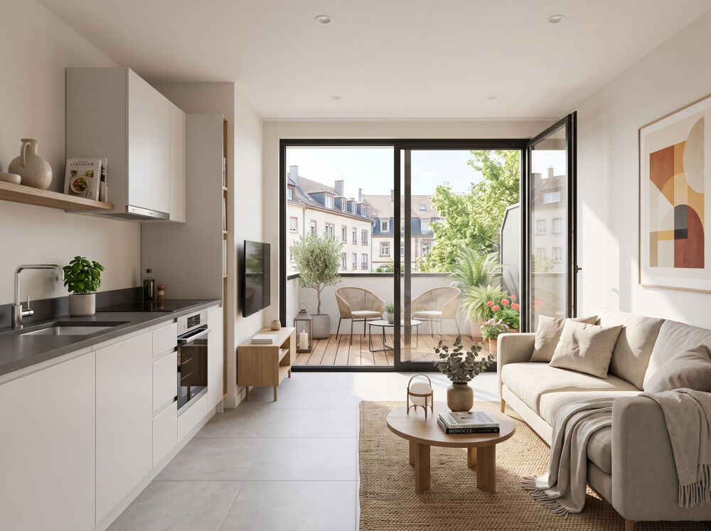 Vente Appartement Beau 2 pièces avec terrasse Neudorf centre Strasbourg