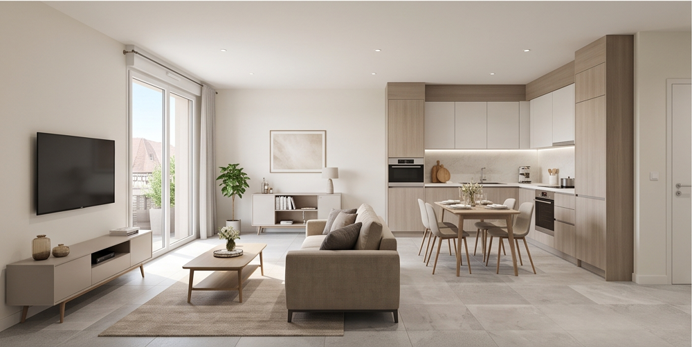 Appartement 3 pièces au coeur de l'Alsace