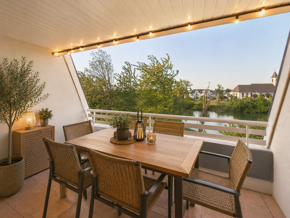 Magnifique duplex avec vue sur un étang